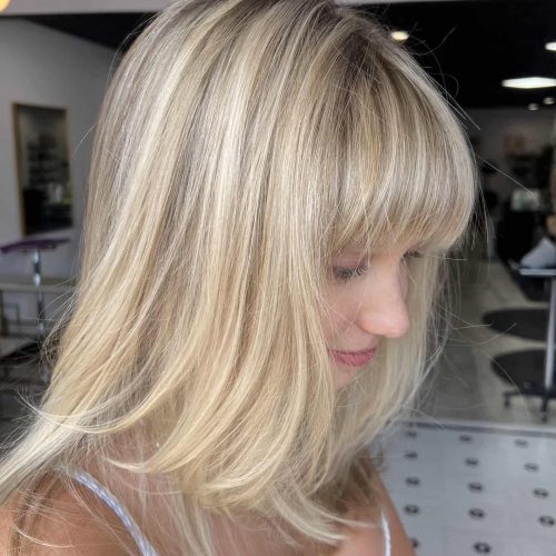 Blonde Haircut With Soft Waves Lived In Layers Richmond Virginia
