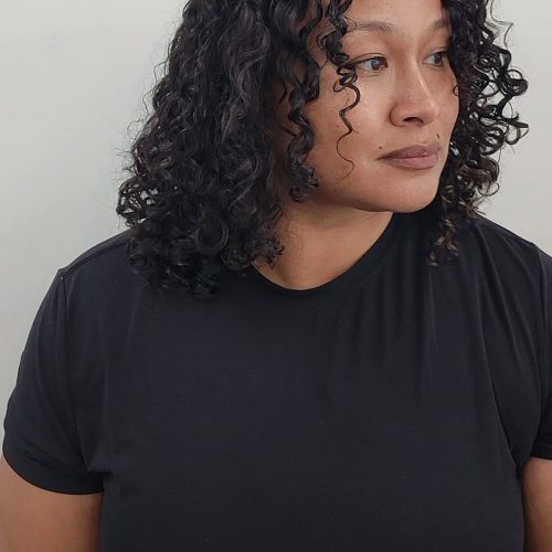 Curly Haircut With Face Framing Layers Defined Natural Curls Richmond Virginia