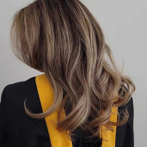 Long Brunette Layers With Blowout Volume Soft Finish Richmond Virginia